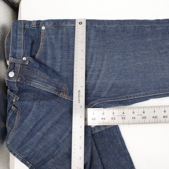 Everlane Jeans Mens 29 L32 The Slim Mid Rise 5 Pocket Stretch Denim whiskering - Picture 5 of 10